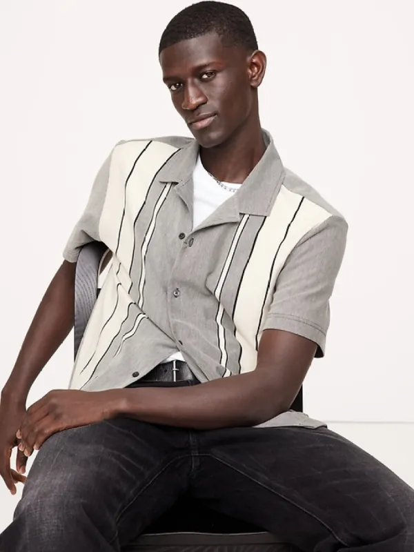 Luxury-Touch Pique Resort Shirt sold by Banana Republic