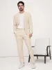 Herringbone Cotton-Linen Suit Pant sold by Banana Republic