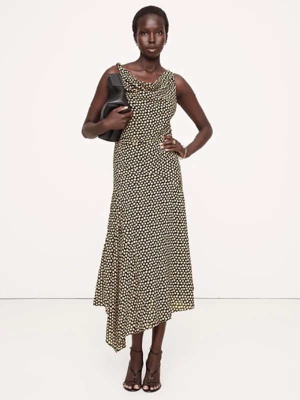 Crepe Knit Twist-Shoulder Dress sold by Banana Republic