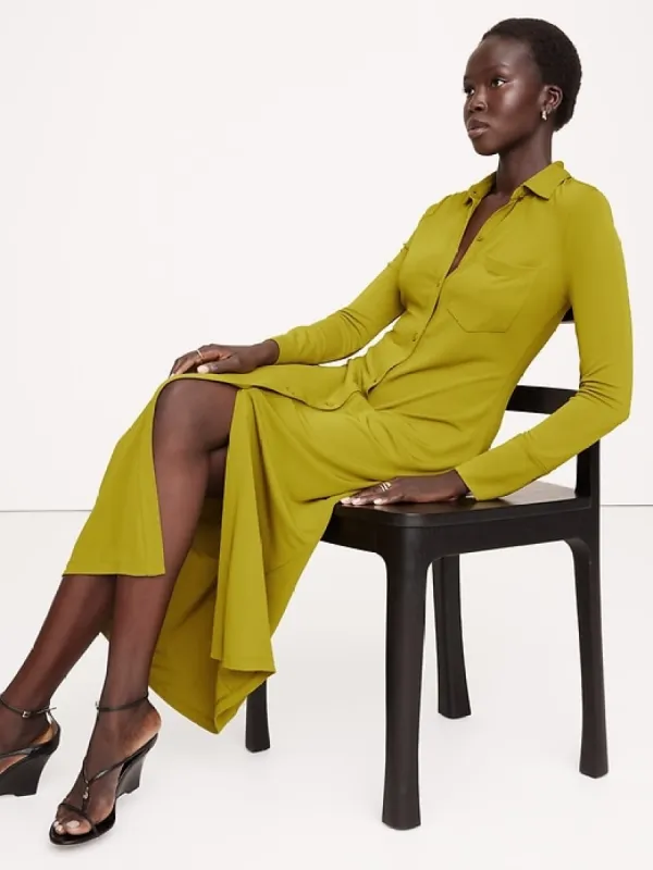Jersey Knit Shirtdress sold by Banana Republic