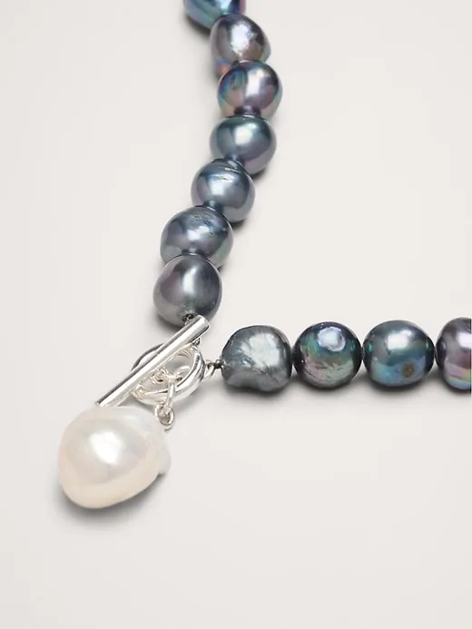 Black Pearl Statement Necklace by Aureus + Argent sold by Banana Republic product image thumbnail 3