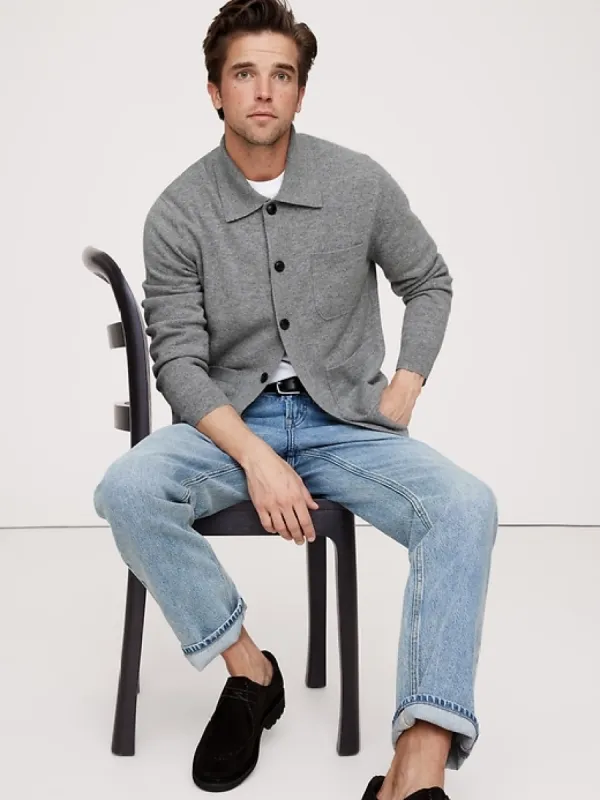 Cashmere Polo Cardigan sold by Banana Republic