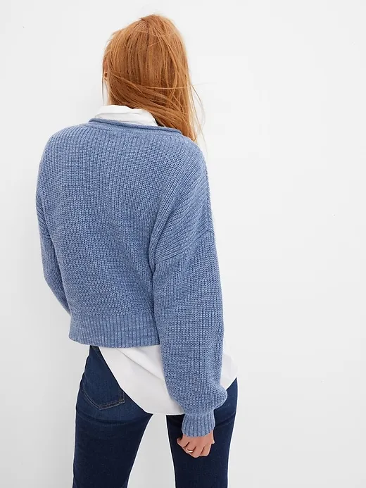Shaker-Stitch Pocket Sweater sold by GAP product image thumbnail 2