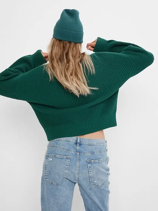 Shaker-Stitch Pocket Sweater sold by GAP product image thumbnail 3