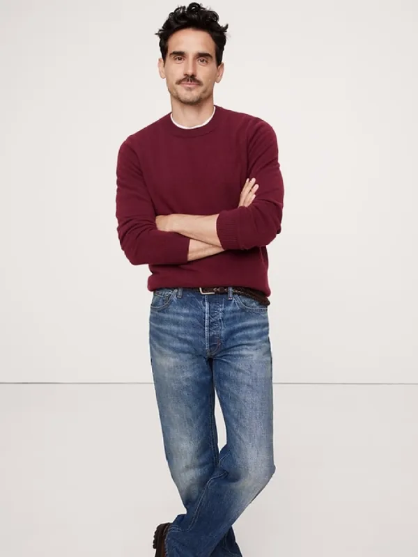 Alta Cashmere Crew-Neck Sweater sold by Banana Republic