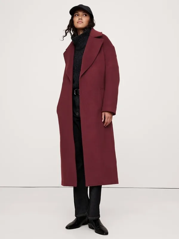 Pura Oversize Wool-Cashmere Wrap Coat sold by Banana Republic