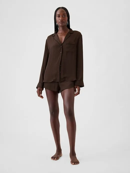 Satin PJ Shorts sold by GAP