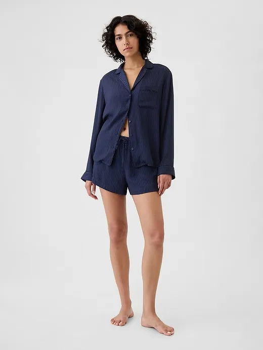 Satin PJ Shorts sold by GAP