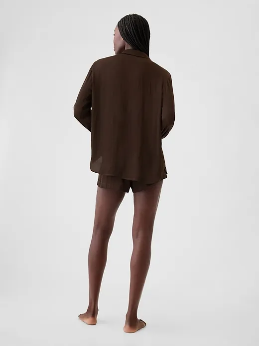 Satin PJ Shorts sold by GAP product image thumbnail 5