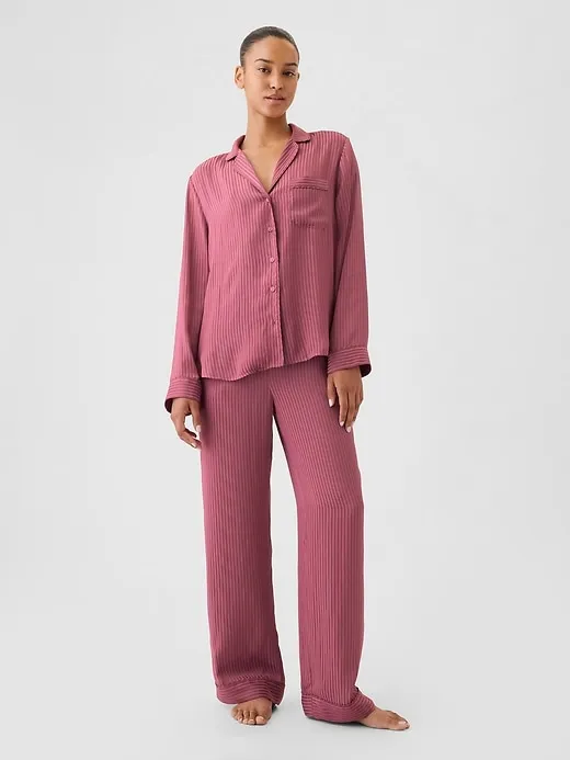 Satin PJ Shirt sold by GAP product image thumbnail 3