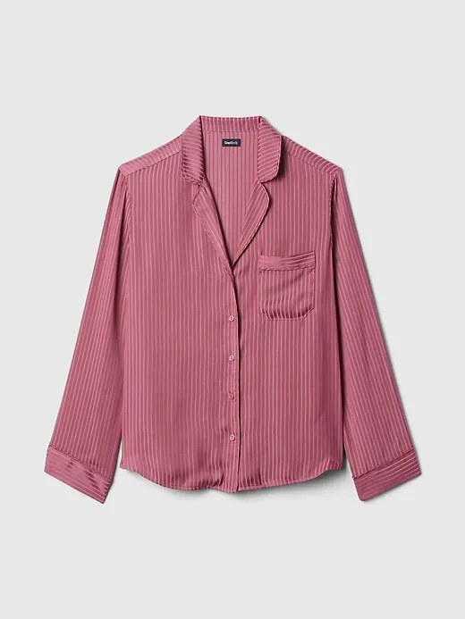 Satin PJ Shirt sold by GAP product image thumbnail 5