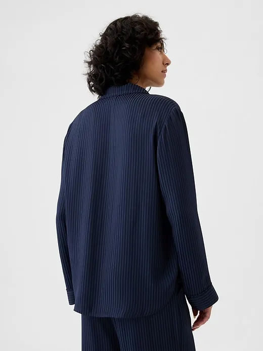 Satin PJ Shirt sold by GAP product image thumbnail 2