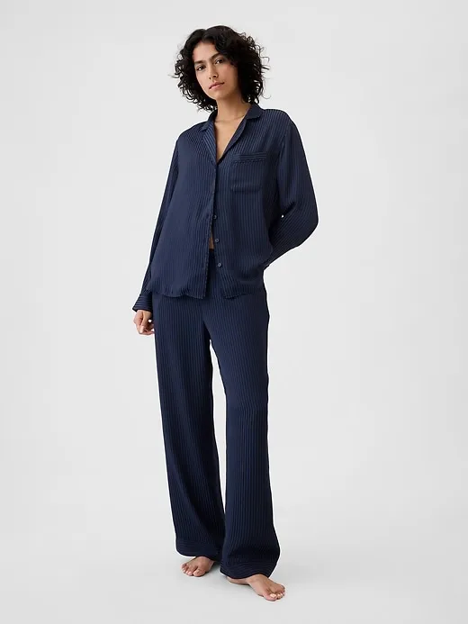 Satin PJ Shirt sold by GAP product image thumbnail 3