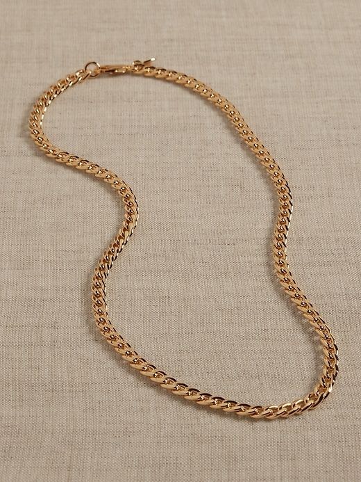 Ravena Delicate Curb Link Necklace | Aureus + Argent sold by Banana Republic