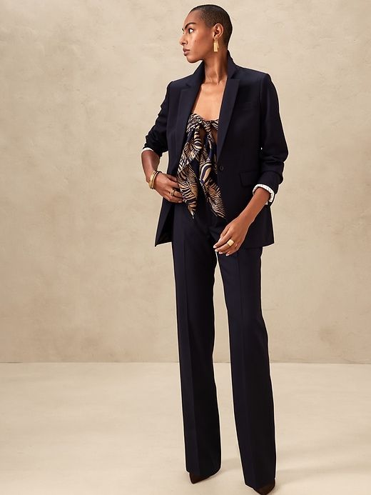 Siena Straight Italian Wool Pant sold by Banana Republic