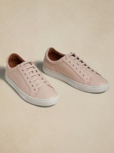 Nickola Pebbled Leather Sneaker sold by Banana Republic