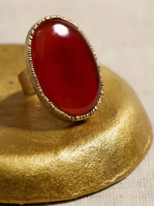Ovalo Red Onyx Ring | Aureus + Argent sold by GAP