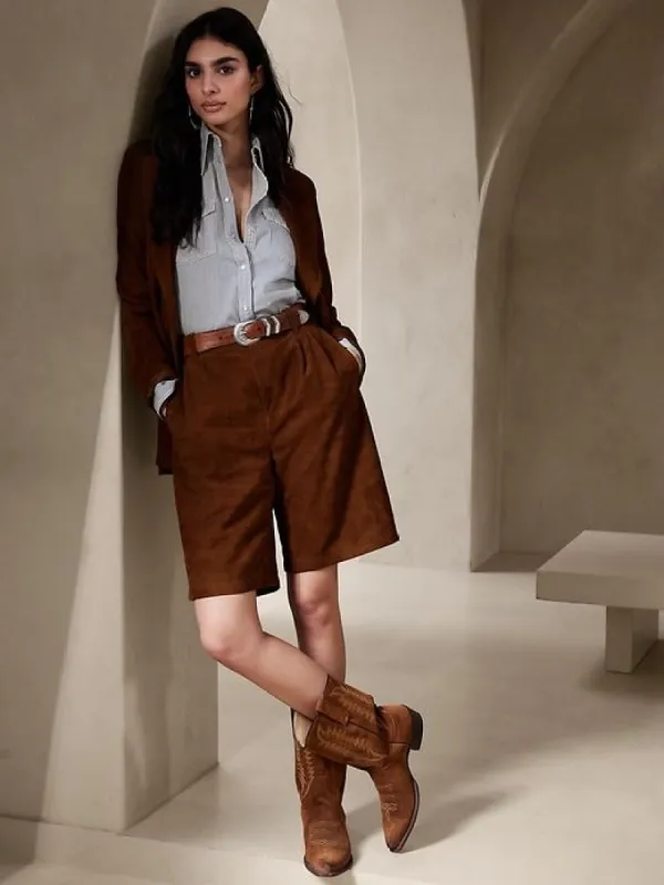Briar Suede Bermuda Short sold by GAP