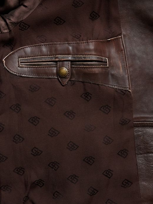 Canyon Leather Moto Jacket sold by Banana Republic product image thumbnail 5