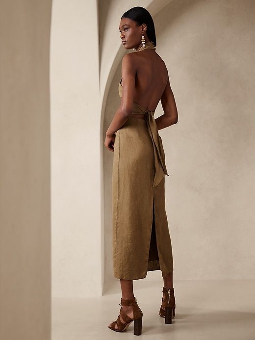 Lisa Linen Midi Dress sold by GAP product image thumbnail 2