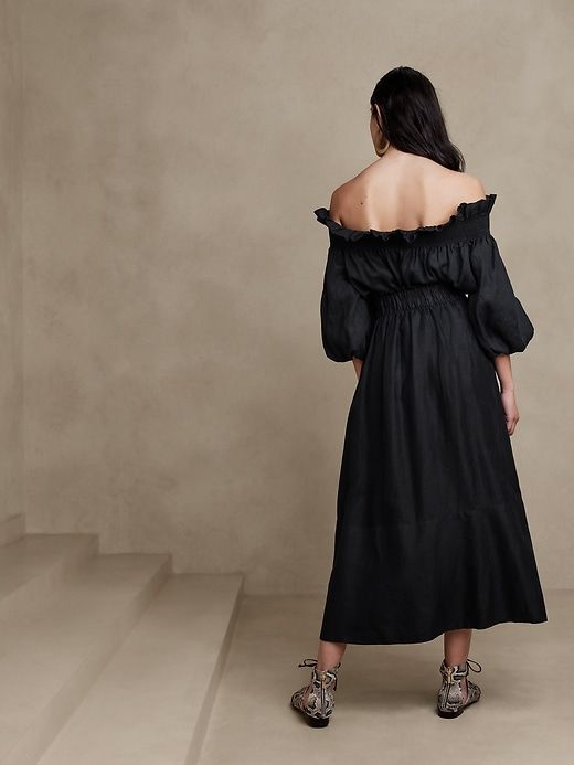 Bria Linen Midi Skirt sold by GAP product image thumbnail 2