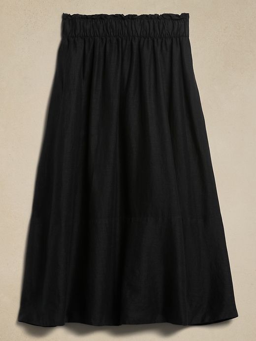 Bria Linen Midi Skirt sold by GAP product image thumbnail 4