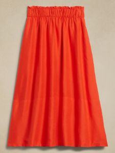 Bria Linen Midi Skirt sold by GAP