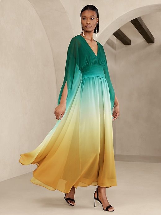 Zela Chiffon Maxi Dress sold by Banana Republic