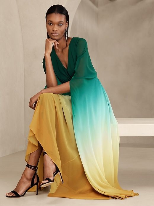 Zela Chiffon Maxi Dress sold by Banana Republic product image thumbnail 3