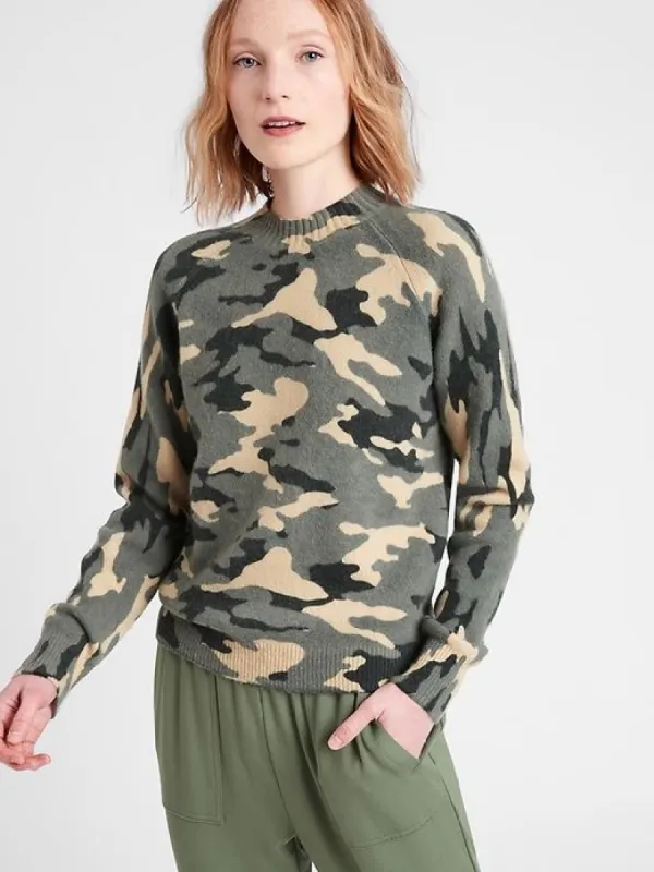 Petite Aire Camo Sweater sold by GAP