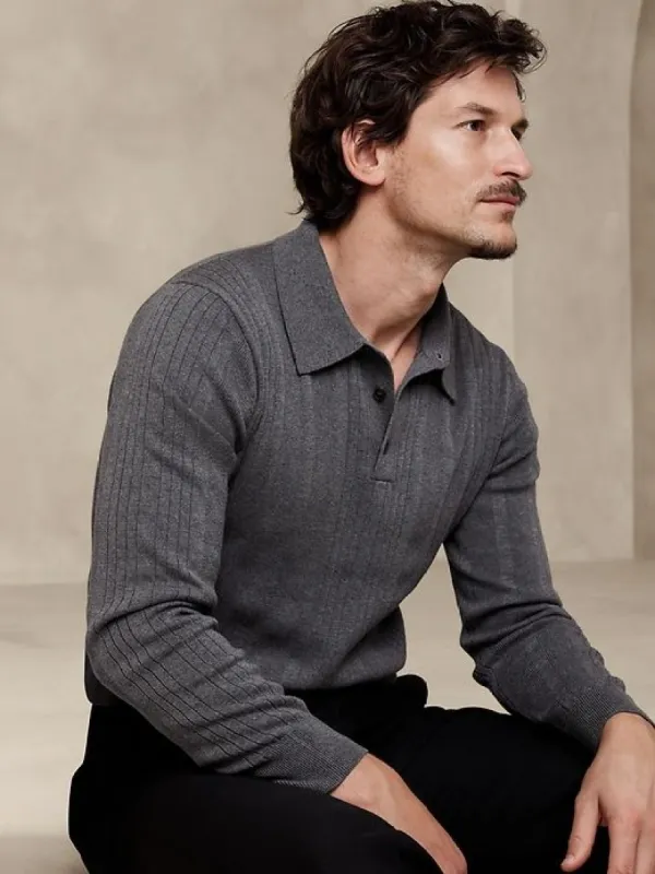 Dennis Cotton Sweater Polo sold by GAP