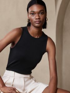 Ribbed Cutaway Tank sold by Banana Republic