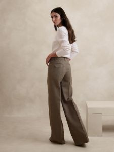 Lido Wide-Leg Italian Wool Pant sold by Banana Republic