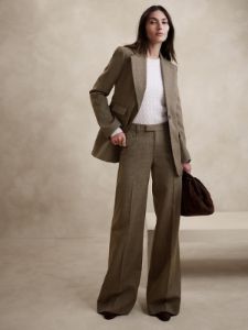 Lido Wide-Leg Italian Wool Pant sold by Banana Republic