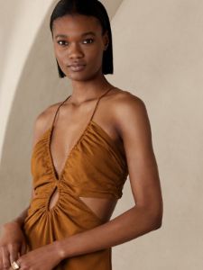 Manon Linen-Blend Maxi Dress sold by GAP
