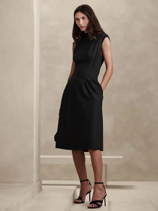 Rabia Ponte Midi Dress sold by GAP