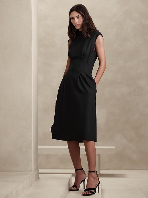 Rabia Ponte Midi Dress sold by GAP