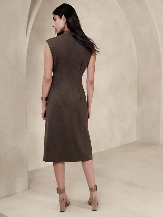 Rabia Ponte Midi Dress sold by GAP product image thumbnail 3