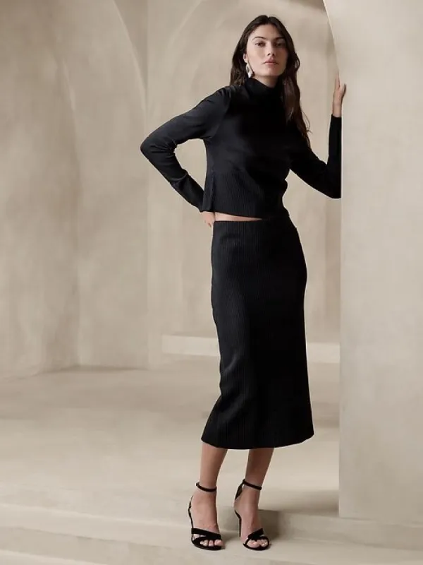 Ula Ribbed Midi Skirt sold by GAP