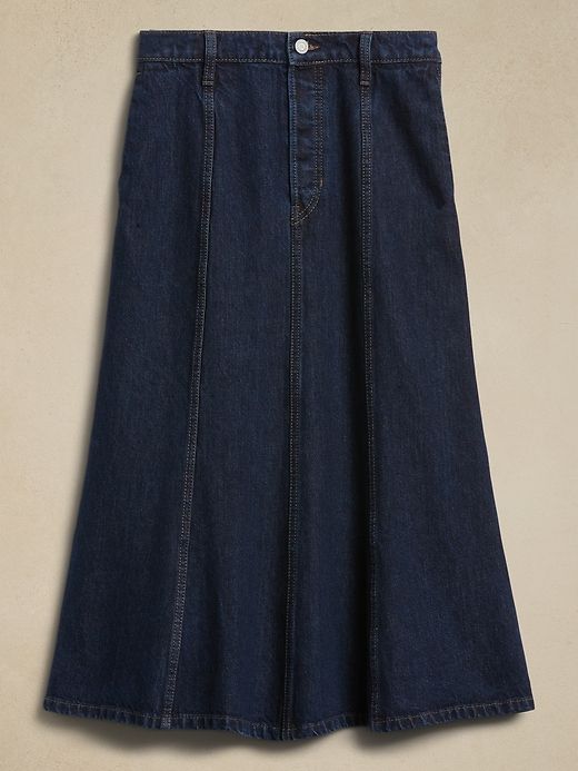 Pia Denim Midi Skirt sold by Banana Republic product image thumbnail 4