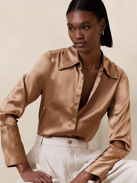 Bliss Silk Shirt sold by Banana Republic product image thumbnail 3