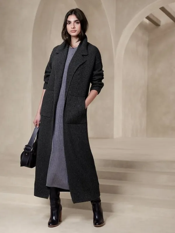 Nadia Merino-Cashmere Coatigan sold by GAP