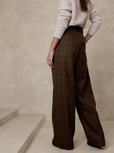 Vasto Wide-Leg Italian Wool Pant sold by Banana Republic