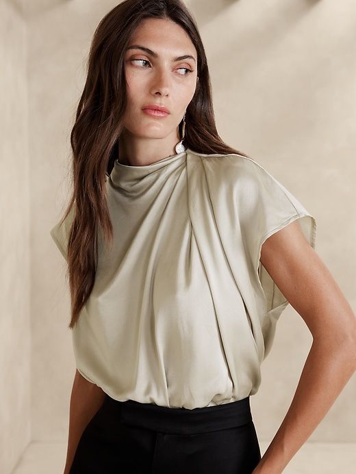 Bahari Satin Top sold by Banana Republic product image thumbnail 4