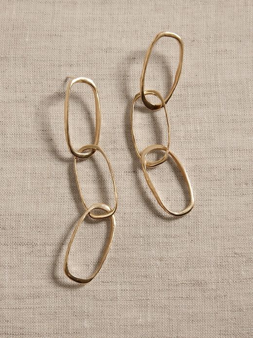 Heirloom Link Earrings | Aureus + Argent sold by Banana Republic product image thumbnail 2
