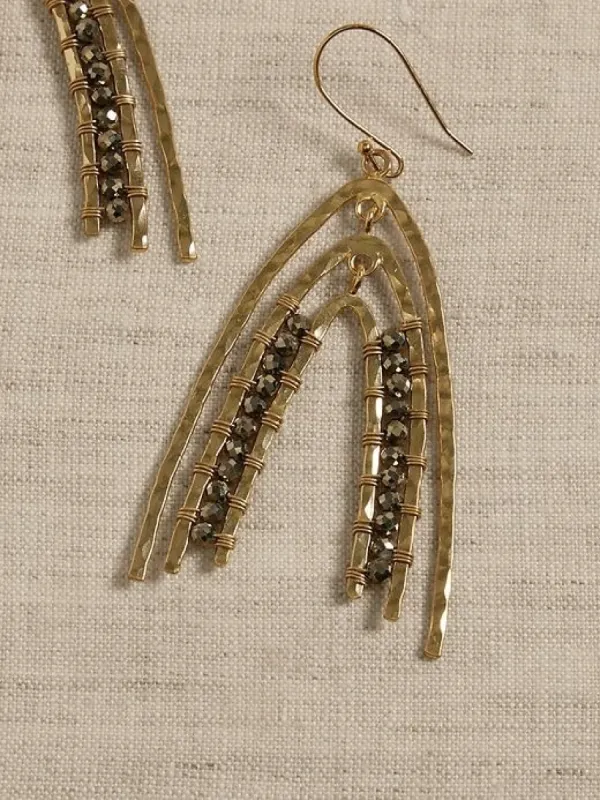 Arches Pyrite Earrings | Aureus + Argent sold by GAP