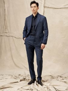 Signature Italian Nailhead Suit Pant sold by Banana Republic