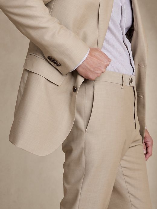 Signature Italian Hopsack Suit Pant sold by Banana Republic product image thumbnail 3