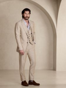 Signature Italian Hopsack Suit Pant sold by Banana Republic