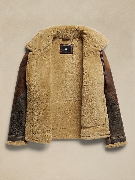 Shearling Flight Jacket sold by Banana Republic product image thumbnail 5